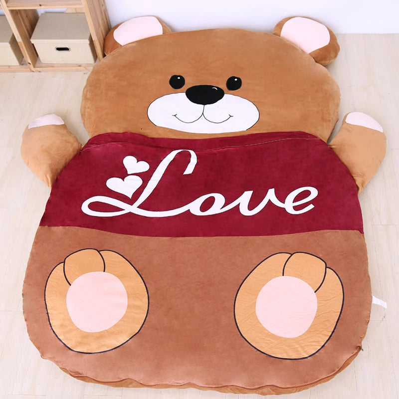 Romantic bear mattress, Love-themed mattress, Intimate sleep solution, Romantic bedroom mattress, Passionate night mattress, Affectionate bear mattress, Romantic sleep surface, Loving sleep companion, Amorous bear mattress, Heartfelt mattress for romance, Tender night's sleep mattress, Emotive bear mattress, Sentimental mattress for lovers, Caring bear mattress